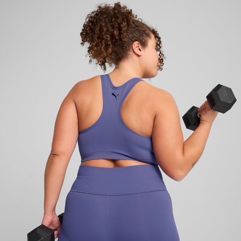 PUMA 4KEEPS SHAPELUXE Womens Blue Sports Bra - Image 4